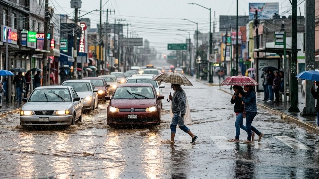 Masa de aire frío baja la temperatura y desata fuertes tormentas en el país