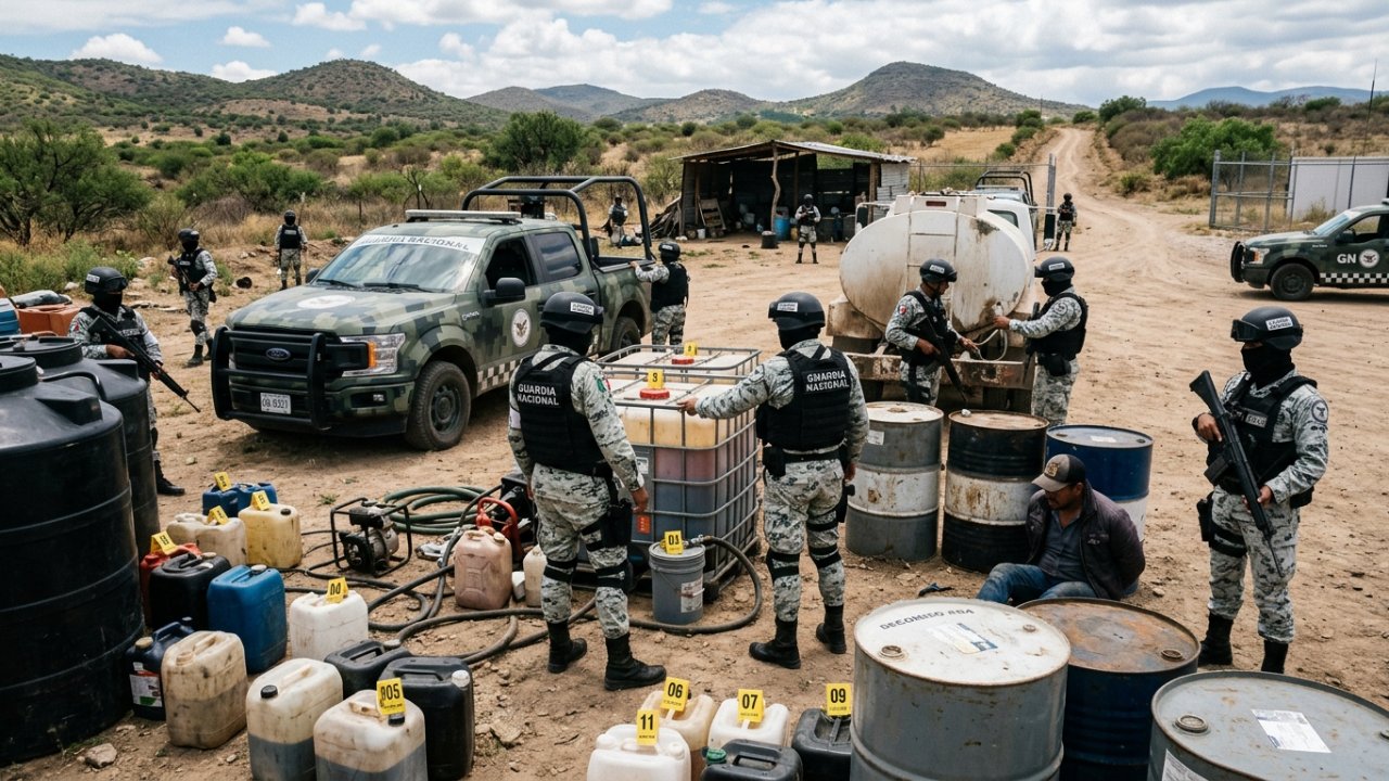 Decomiso en Guanajuato eleva a 96 millones los litros de huachicol