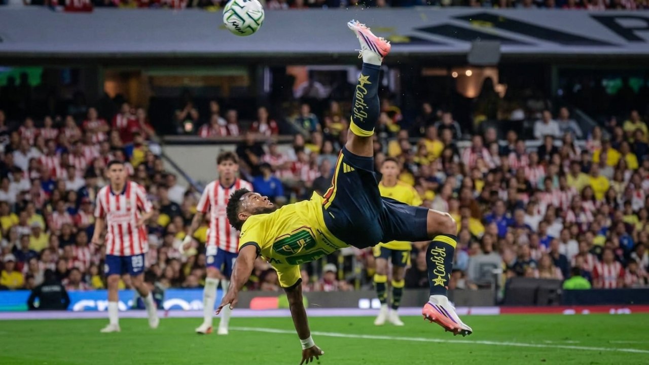 Miguel Borja resucita al América con una chilena antológica ante Chivas