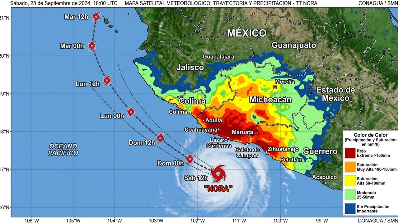 Ciclón Polo se forma frente a Michoacán: alerta por lluvias y oleaje