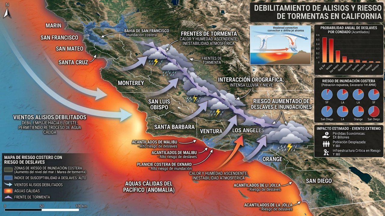 California declara emergencia por llegada del fenómeno El Niño