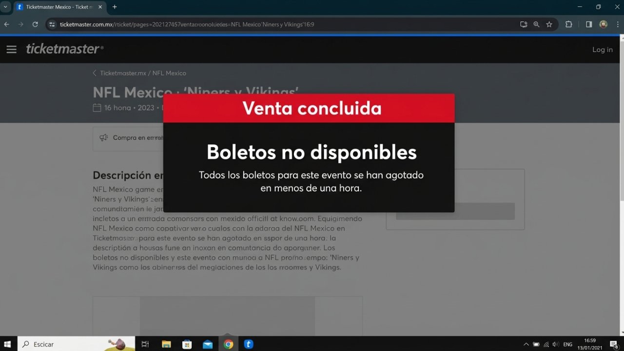 Boletos para la NFL en México se agotan en apenas una hora