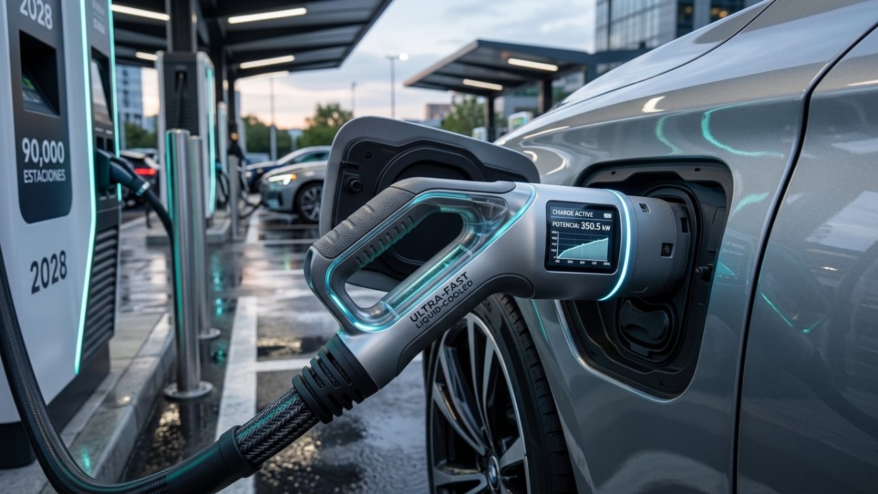 Cargar un auto eléctrico en cuatro minutos: la revolución y sus límites
