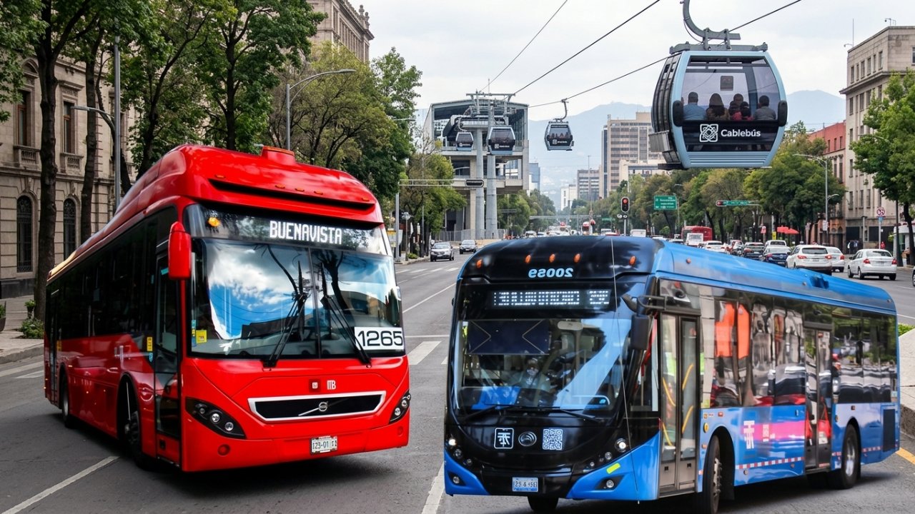CDMX cambia de ruta: Trolebús y Cablebús crecen mientras Metrobús cae