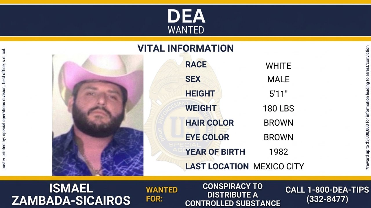 La DEA sitúa al Mayito Flaco en CDMX y ofrece 15 mdd de recompensa