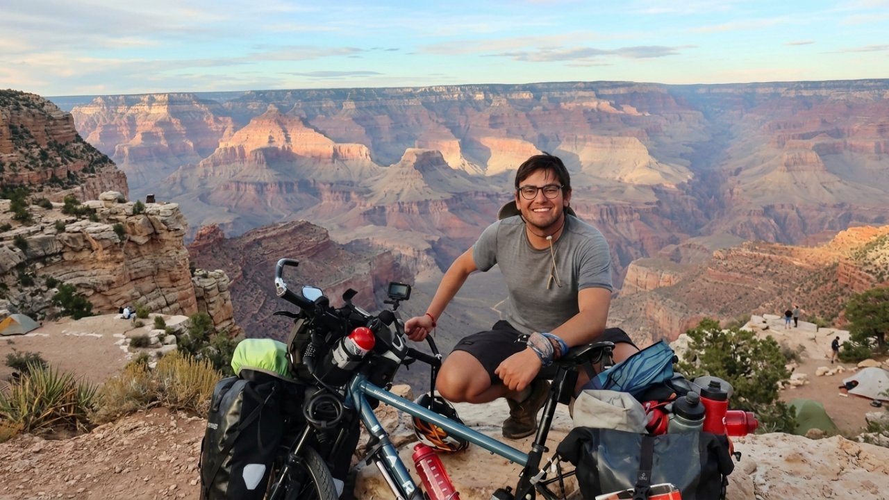 Ciclista español desafía estigmas sobre dos ruedas a su paso por México